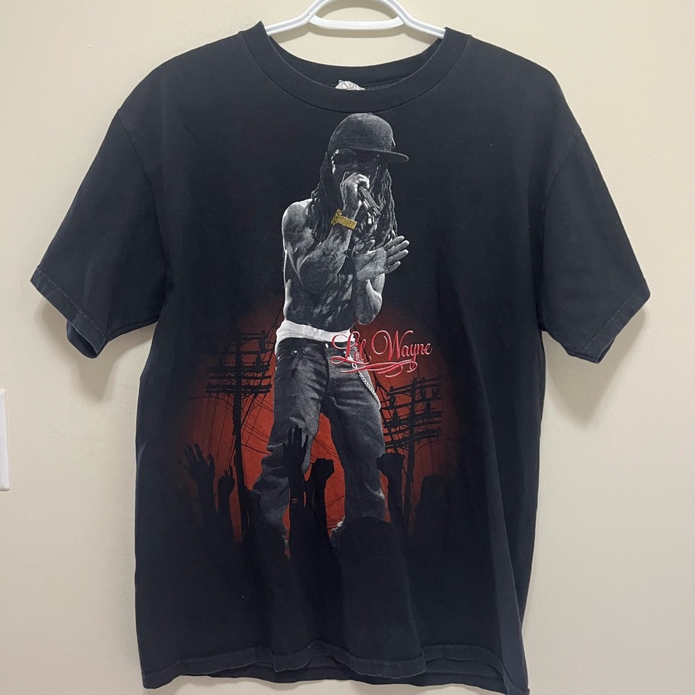 Lil Wayne Graphic Short Sleeve Tee - Black